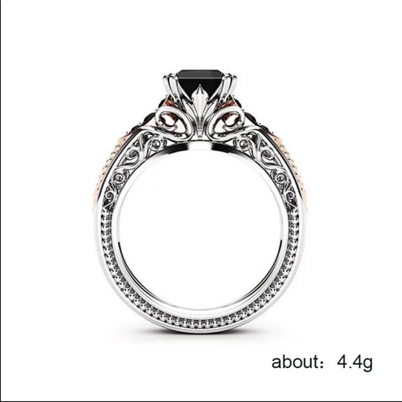 New Women’s 925 Silver Sapphire Engagement Ring - Picture 3 of 5